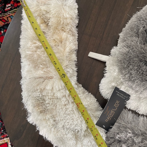 Rachel Zoe Gray and White Faux Fur Stockings - Picture 12 of 12